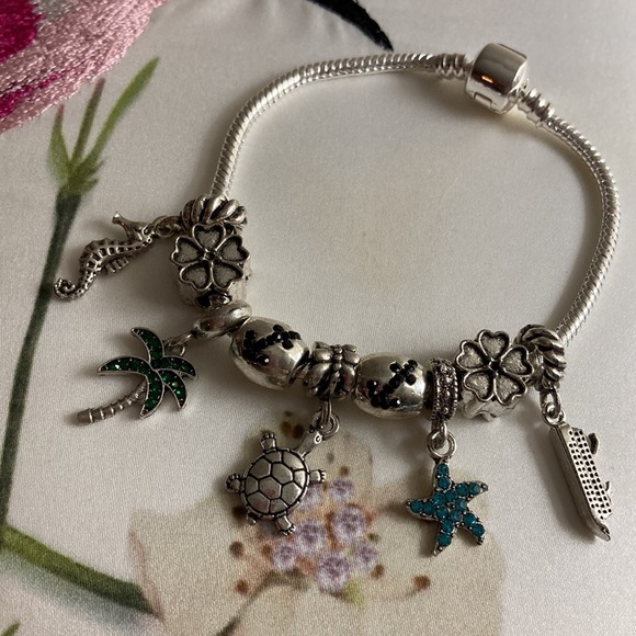 NWOT - EFFY Dark Silvertone Turtle🐢Hanging Slider Charm - Picture 3 of 11